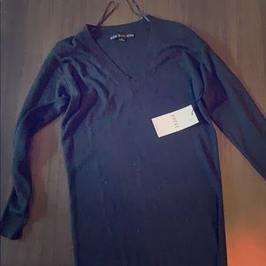 Oversized Black Sweater Dress